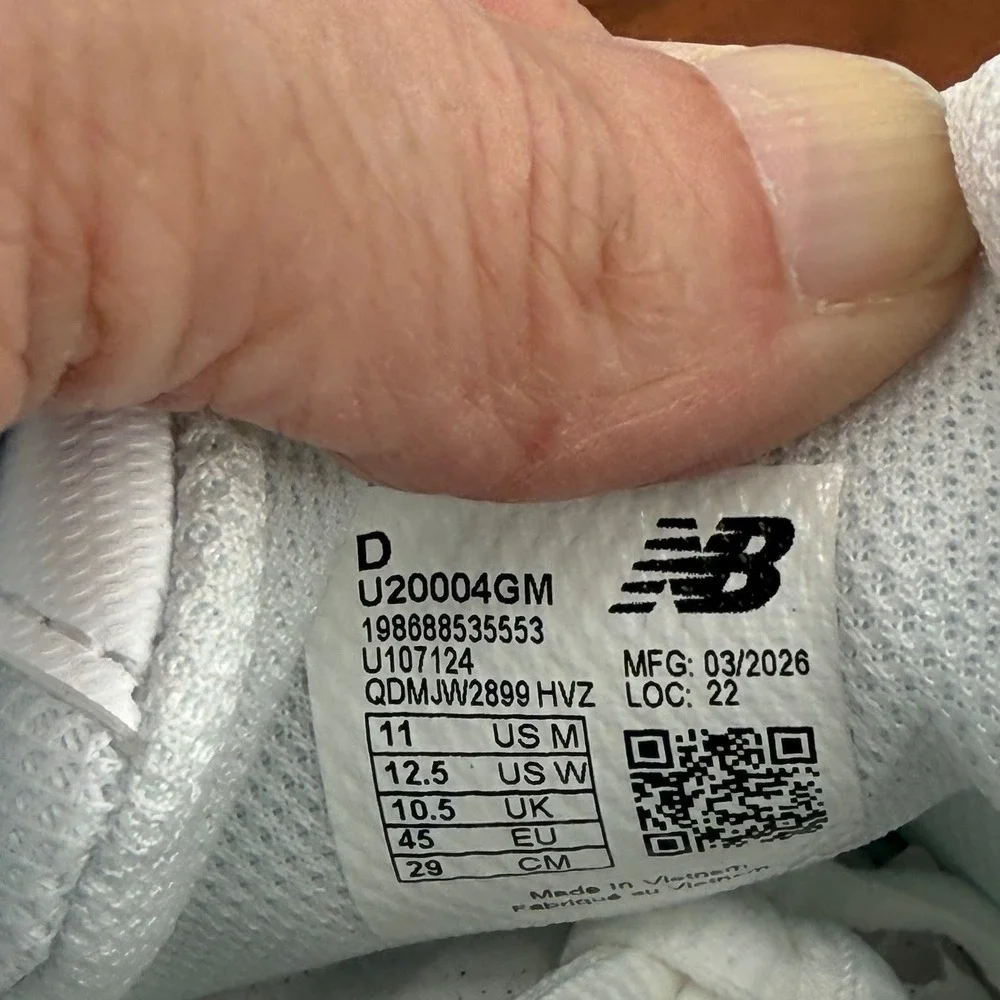 New Balance 2000 ABZORB Lifestyle Podular Shoes White Grey U20004GM Men's 11